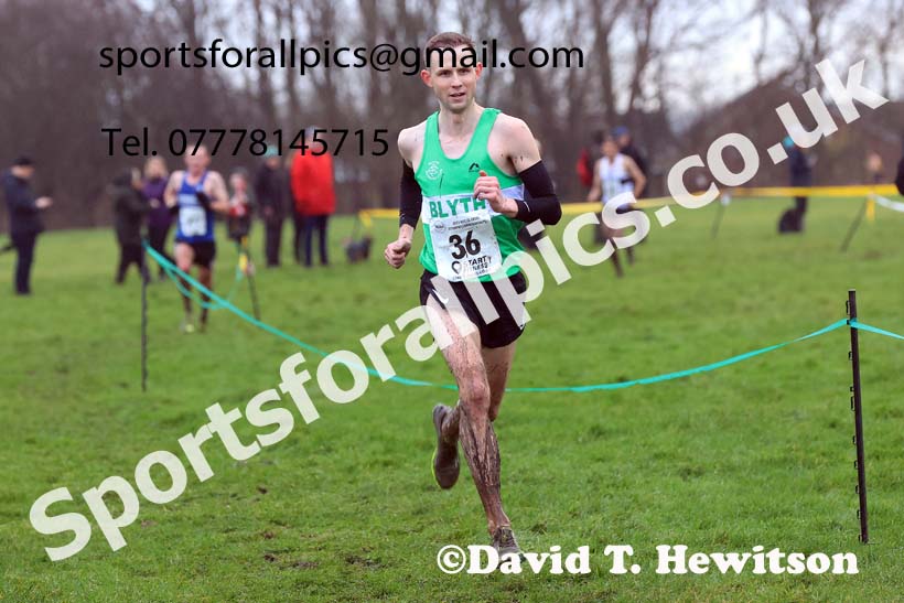 Senior mens 2023 North Eastern Cross Country Champs., Temple Park, South Shields. Photo: David T. Hewitson/Sports for All Pics